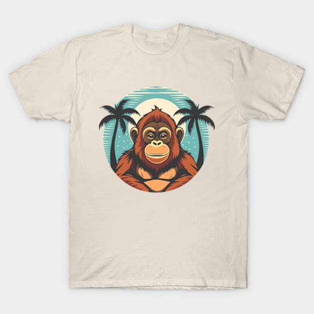 Orangutan On Vacation T-Shirt by milhad